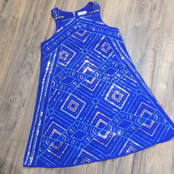 Gianni Bini Other - NWOT Gianni Bini girls blue sequined dress Sz XL